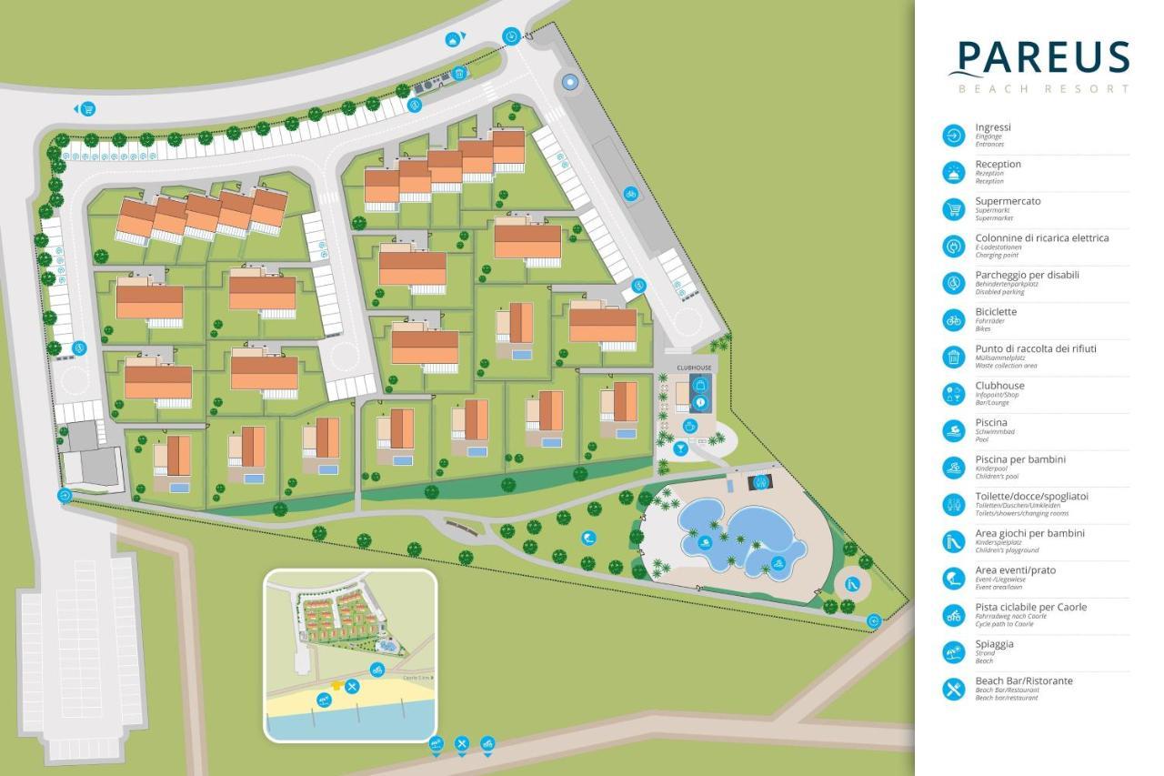 Pareus Beach Resort Caorle Esterno foto